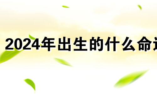 2024年出生的什么命运 2024年出生什么命?