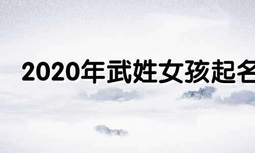 2020年武姓女孩起名 2018的武姓女孩起名简单大气