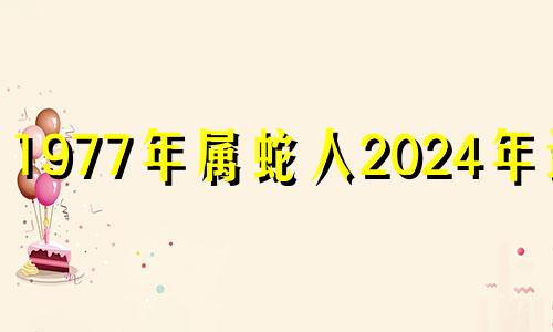 1977年属蛇人2024年运势 1977年蛇2021年幸运颜色