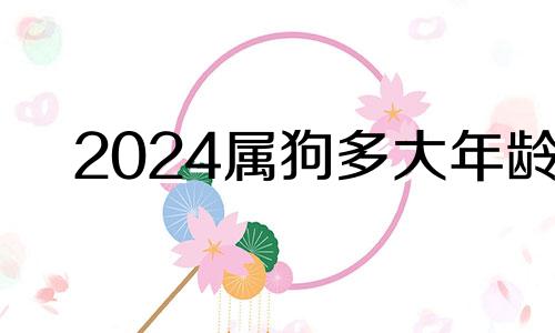 2024属狗多大年龄 2034年属狗的多大年龄