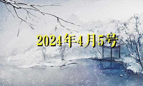 2024年4月5号 2024年4月5日农历是多少