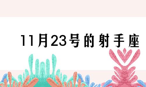 11月23号的射手座 射手座11月23号出生命好不好