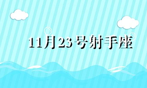 11月23号射手座 十一月二十三日的射手座