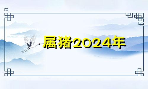 属猪2024年 2024年属猪的是什么命