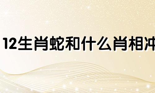 12生肖蛇和什么肖相冲 生肖蛇和什么生肖相冲相合