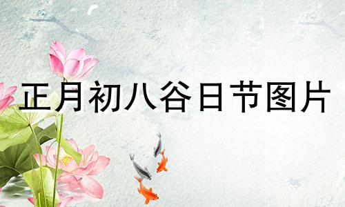 正月初八谷日节图片 正月初八是谷日