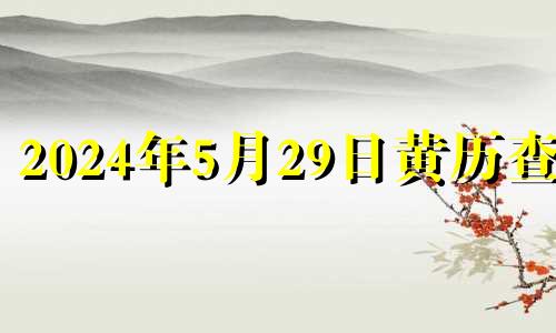 2024年5月29日黄历查询 2024年5月20日是什么日子