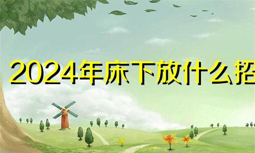 2024年床下放什么招财