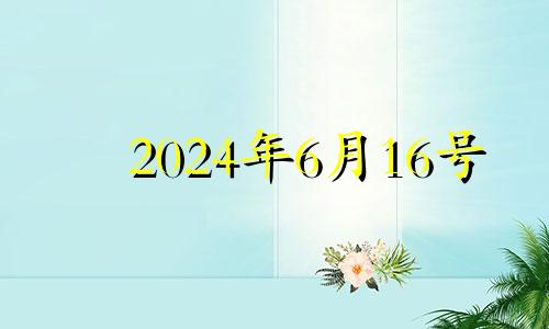 2024年6月16号 2024年六月