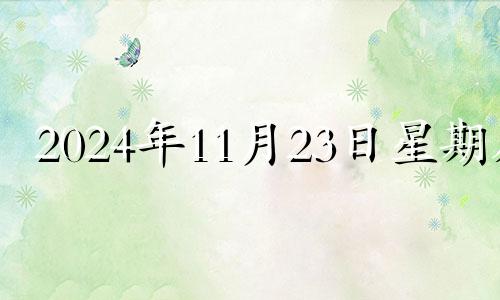 2024年11月23日星期几 2021年11月24日入宅好吗