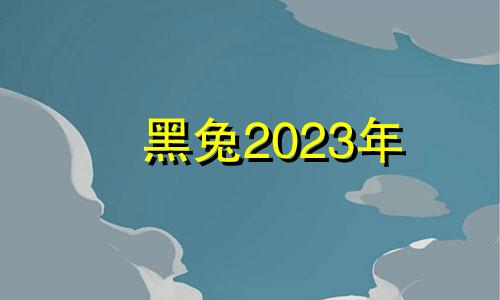 黑兔2023年 2023年黑兔年适合生孩子吗