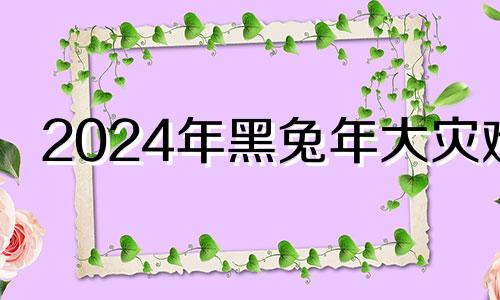 2024年黑兔年大灾难 2023年黑兔年大灾难视频