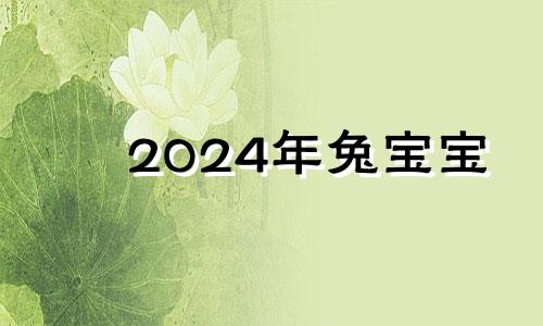 2024年兔宝宝 2024年兔宝宝五行属什么