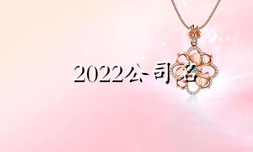 2022公司名 今年公司名字大全