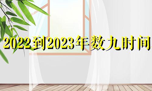 2022到2023年数九时间表 2029年哪天数九