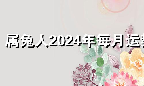 属兔人2024年每月运势 2024年属兔人的全年每月