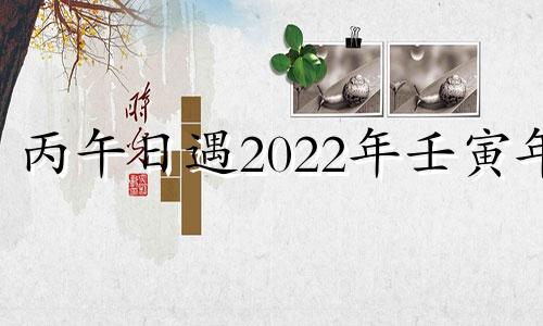 丙午日遇2022年壬寅年 丙午日柱2021年运势