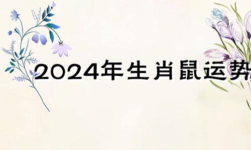 2024年生肖鼠运势 2024属鼠命运怎样