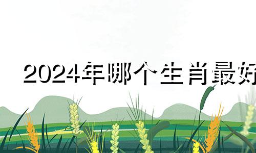 2024年哪个生肖最好 2024年说什么属相