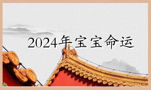 2024年宝宝命运 2024年宝宝取名