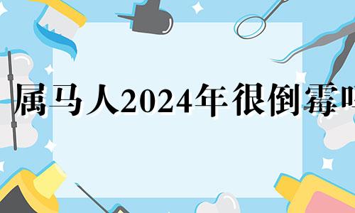 属马人2024年很倒霉吗 属马人2024年倒霉吗