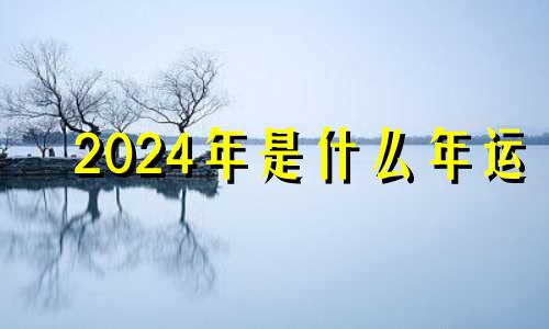 2024年是什么年运 2024年是什么年癸卯年五行属什么