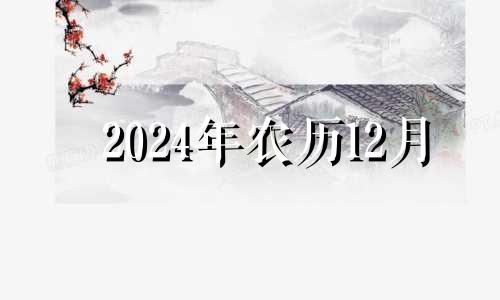 2024年农历12月 2024年12月16日