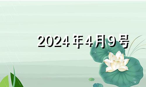 2024年4月9号 202l年4月9日