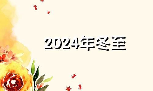 2024年冬至 2024年的冬至农历是哪一天