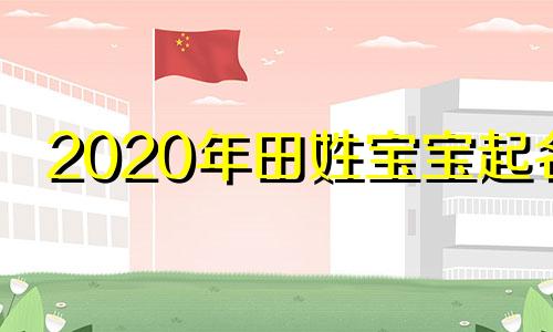 2020年田姓宝宝起名 2021年田姓名字