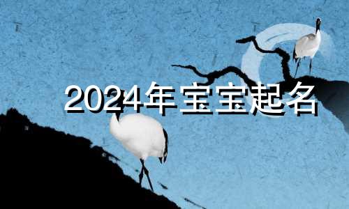 2024年宝宝起名 2024年宝宝什么命运