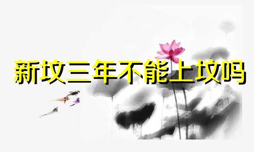 新坟三年不能上坟吗 新坟三年内怎么管理