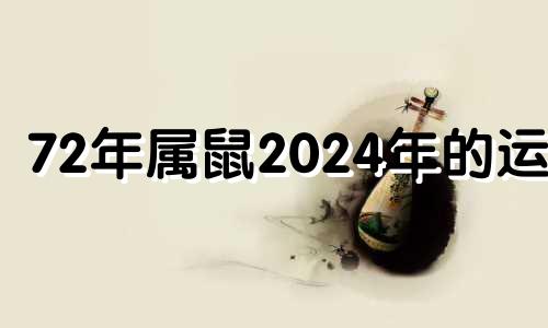 72年属鼠2024年的运程 72年女鼠202l生运势