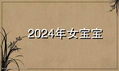 2024年女宝宝 2024年孩子什么命