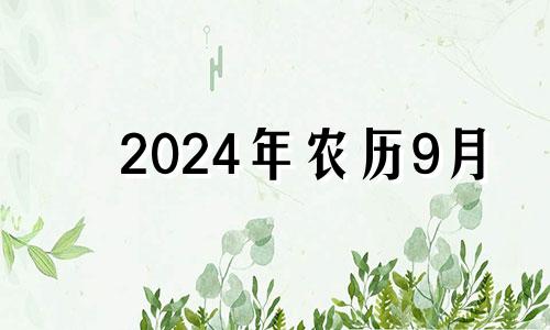 2024年农历9月 2024年属兔人的全年每月