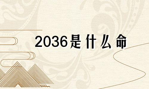 2036是什么命 五行属什么属性