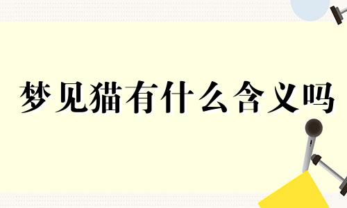 梦见猫有什么含义吗 梦见猫到底好不好