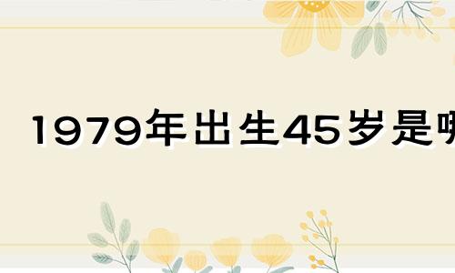 1979年出生45岁是哪年 79年的还能生孩子吗