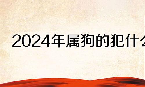 2024年属狗的犯什么 属狗的在2024年的运势好不好呢