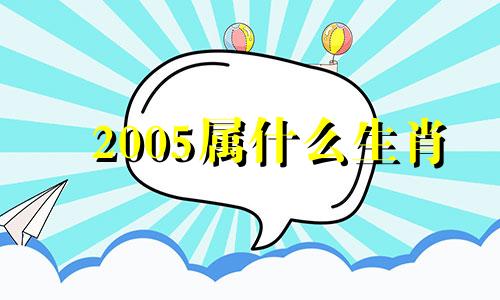 2005属什么生肖 今年多大了