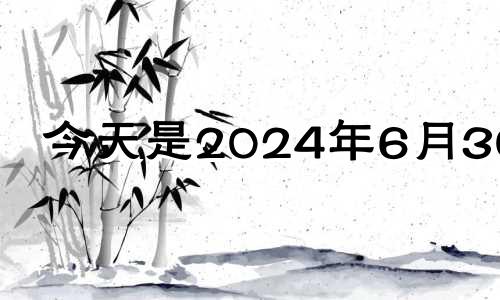 今天是2024年6月30日 2024年6月1日黄历