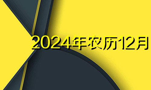 2024年农历12月 农历十二月二十四生日好吗