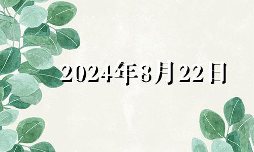 2024年8月22日 2024年8月10日什么日子