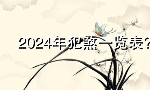 2024年犯煞一览表? 2024年不可动土的方位