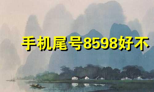 手机尾号8598好不 手机尾号8596好不好