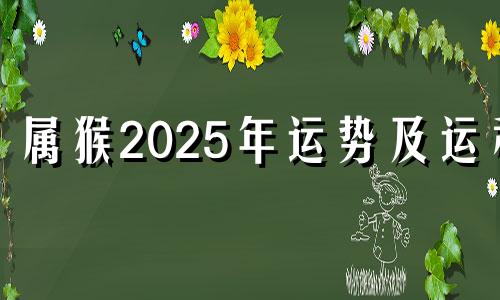 属猴2025年运势及运程