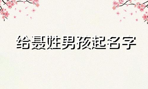 给聂姓男孩起名字 聂姓男孩起名91个