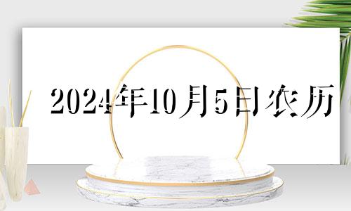 2024年10月5日农历 2024年10月搬家吉日