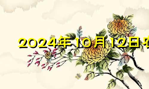 2024年10月12日农历 2024年10月10日是什么日子