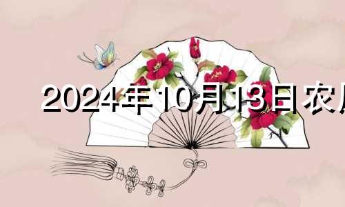 2024年10月13日农历 2024年10月14号